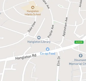 map for Hove Medical Centre