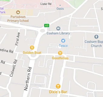 map for The Cosham Social Club