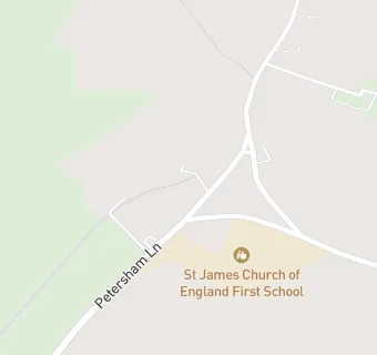 map for St James' Church of England Voluntary Controlled First School