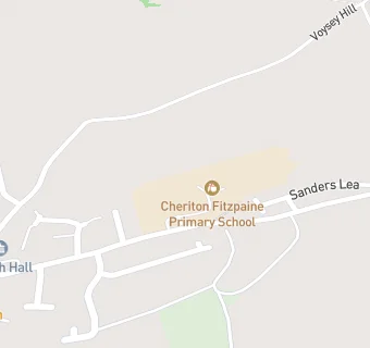 map for Cheriton Fitzpaine Primary School