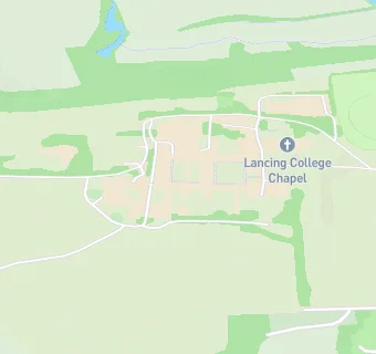 map for The Grubber Cafe Lancing College