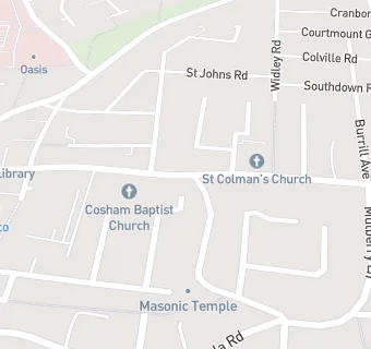 map for Cosham Baptist Church