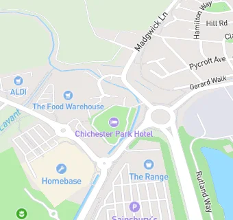 map for Chichester Park Hotel