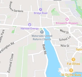 map for Waterside United Reformed Church