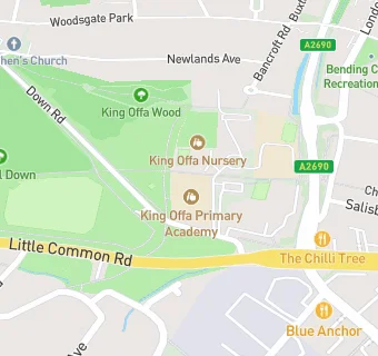 map for King Offa Primary Academy