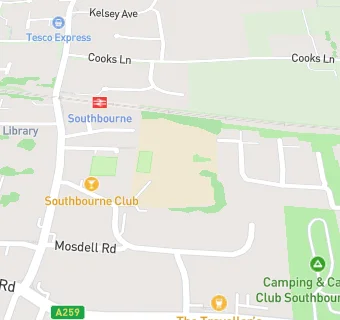 map for Southbourne Infant School