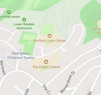 map for Hertford Junior School Breakfast Club