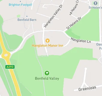 map for Hangleton Manor Inn
