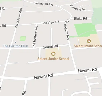 map for Solent Junior School