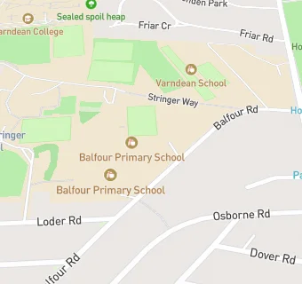 map for Balfour Primary School