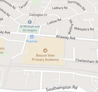 map for Beacon View Primary Academy