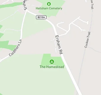 map for Ersham House Nursing Home