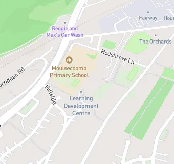 map for Moulsecoomb Infant School