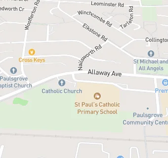 map for St Pauls Nursery