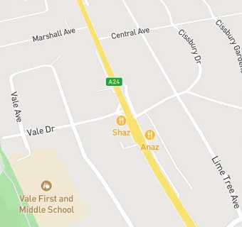 map for Shaz Indian Restaurant and Takeaway