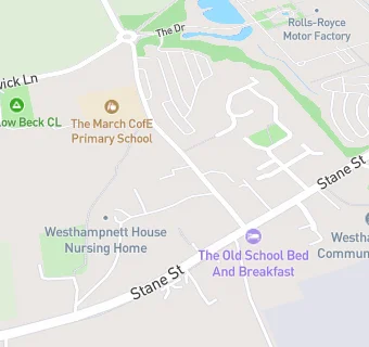 map for Chartwells At The March C Of E Primary School