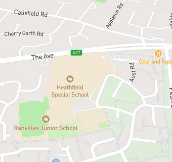 map for Heathfield Special School