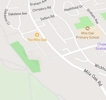 map for Mile Oak Inn