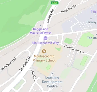 map for Moulsecoomb Junior School