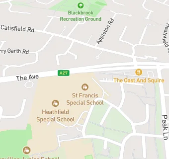 map for St Francis Special School