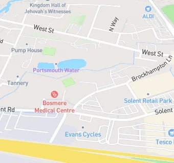 map for Havant Ex-Servicemen Club