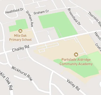 map for Portslade Aldridge Community Academy