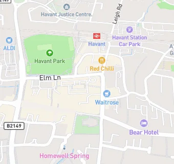 map for Beacon Church Havant