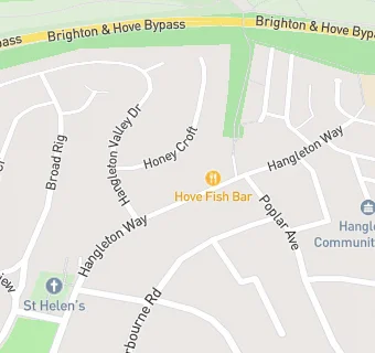 map for Hove Fish Bar