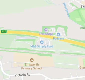 map for BP Emsworth Connect (Service Station)