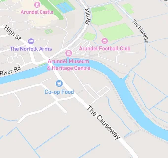 map for Arundel Lido