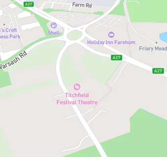 map for Titchfield Festival Theatre