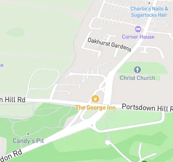 map for Christchurch Halls And Church