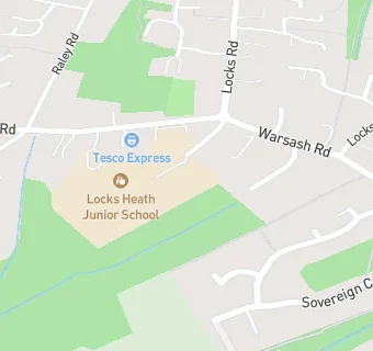 map for Locks Heath Infant School