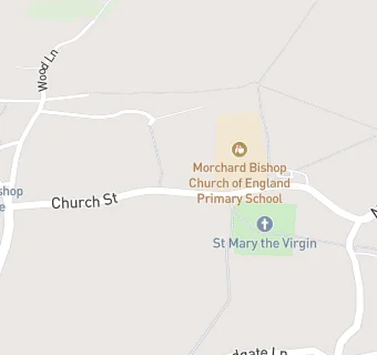 map for Morchard Bishop C of E Primary and Pre School