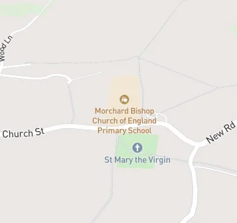 map for Morchard Bishop Church of England Primary School