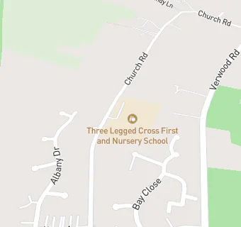 map for Three Legged Cross First School