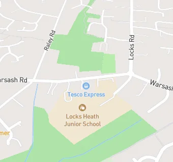 map for Locks Heath Infant School