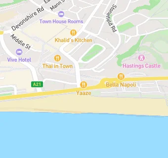 map for Yaaze Bistro Café & Meze Bar