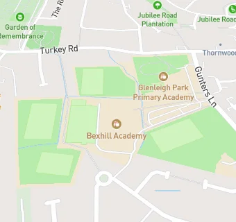 map for Bexhill High School