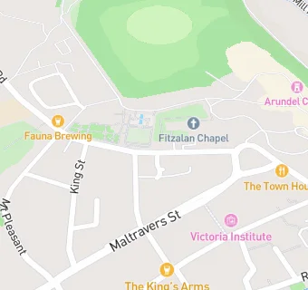 map for Friends of Arundel Castle Cricket Club Limited