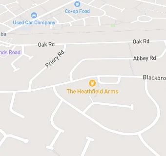 map for The Heathfield Arms