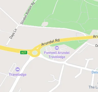 map for KFC - Arundel Road Fontwell