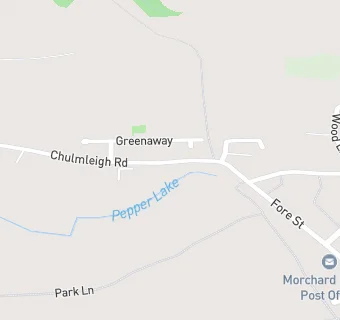 map for Morchard Bishop Surgery