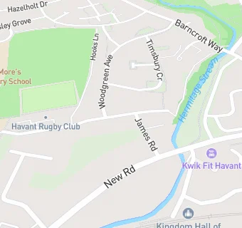 map for Havant Rugby Club