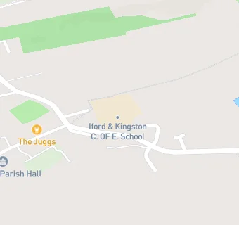 map for Iford and Kingston Church of England Primary School