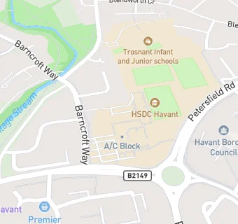 map for Aramark @ Havant & South Downs College