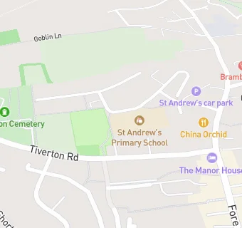 map for St Andrew's Primary School