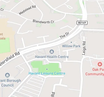 map for Damira Havant Dental Practice: