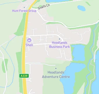 map for BUDGENS OF BLASHFORD