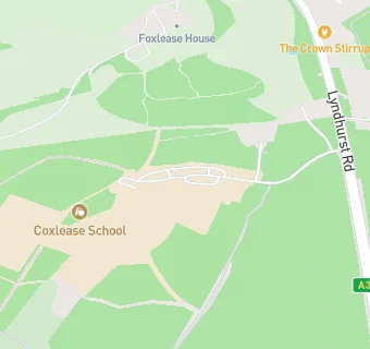 map for Coxlease School